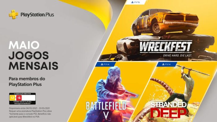 PS Plus de maio tem Wreckfest no PS5 e Battlefield 5 no PS4 – Jogos – Tecnoblog