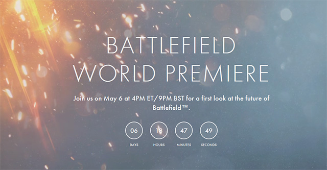 Novo Battlefield vai ser revelado a 6 de Maio